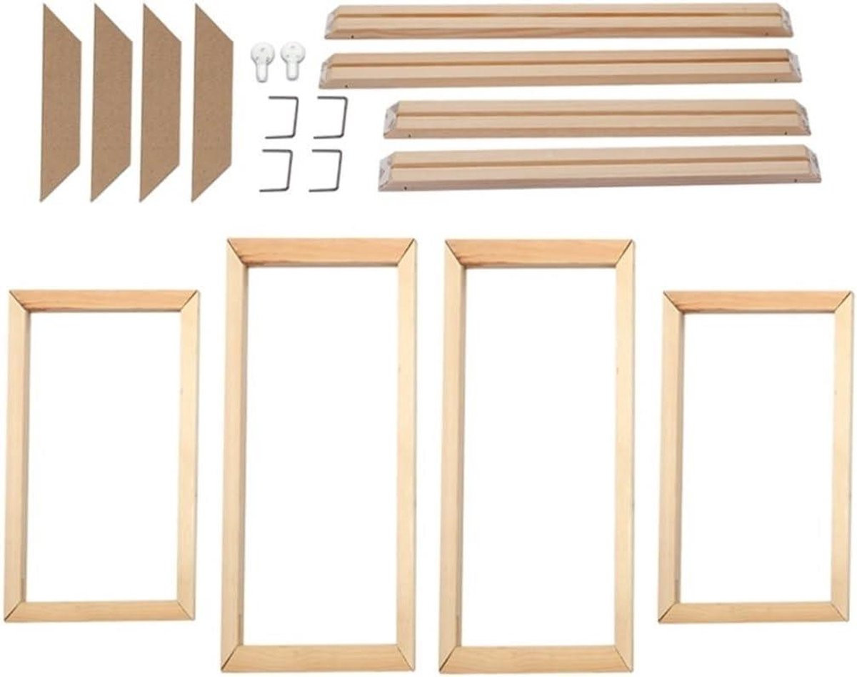 Houten Posterlijst Canvas Frame Wanddecoratie Natuurlijk Hout