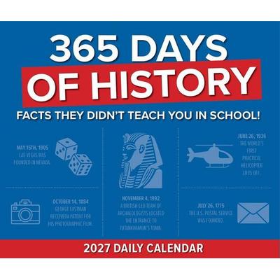 365 Days of History 2027 5.4 X 6.2 Box Calendar