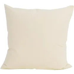 KISSENBEZUG Basic 100% Baumwolle natur 80/80 cm