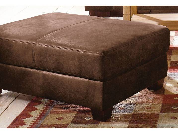 Hocker HOME AFFAIRE Falk , braun (mocca), B:103cm H:42cm T:73cm, Microfaser Antiklederoptik (100% Polyester);Microfaser PRIMABELLE (100% Polyester);Luxus-Microfaser (100% Polyester);NaturLEDER (echtes Rindsleder), Hocker, Hocker, in 4 Bezugsqualitäten, gross