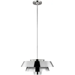 Elstead Lighting, Pendelleuchte, Brisbin Hängeleuchte E27 Poliertes Nickel (E27)