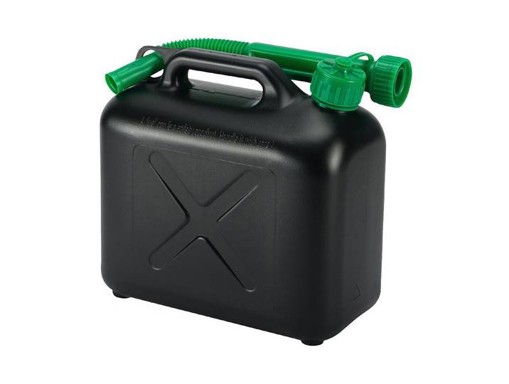 Benzinkanister Kunststoff Schwarz 5 l