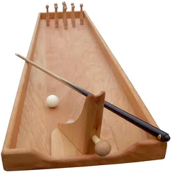 Holz Bi-Ba-Butze Tischkegelbahn