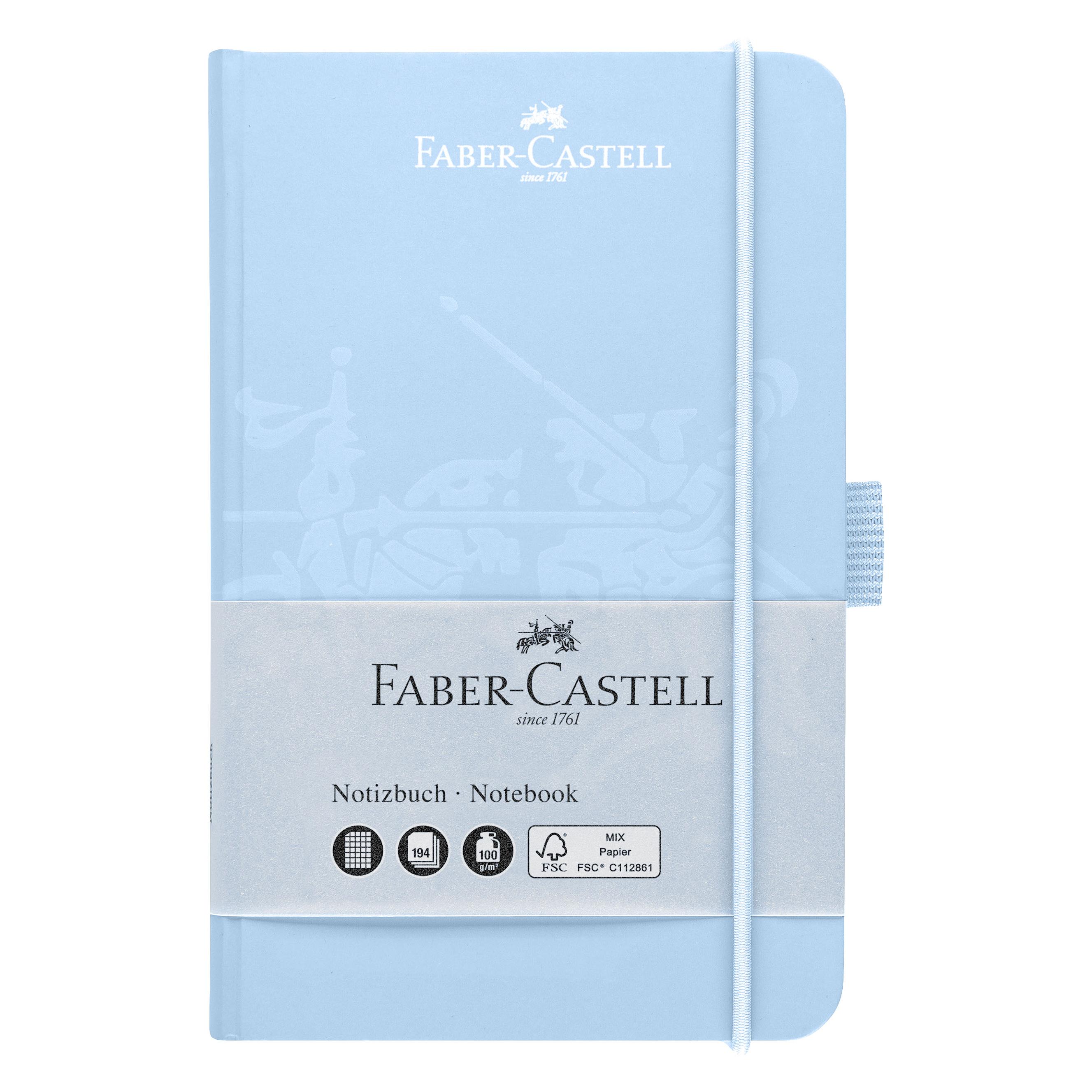 Faber-Castell Notizbuch A6 Sky blue (A6, Kariert, Harter Einband) (244359)