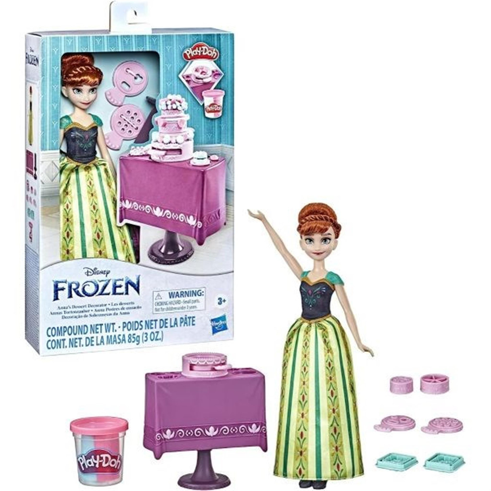 Hasbro Disney Frozen Anna's Dessert Decorator Modepop voor Meisjes Meerkleurig