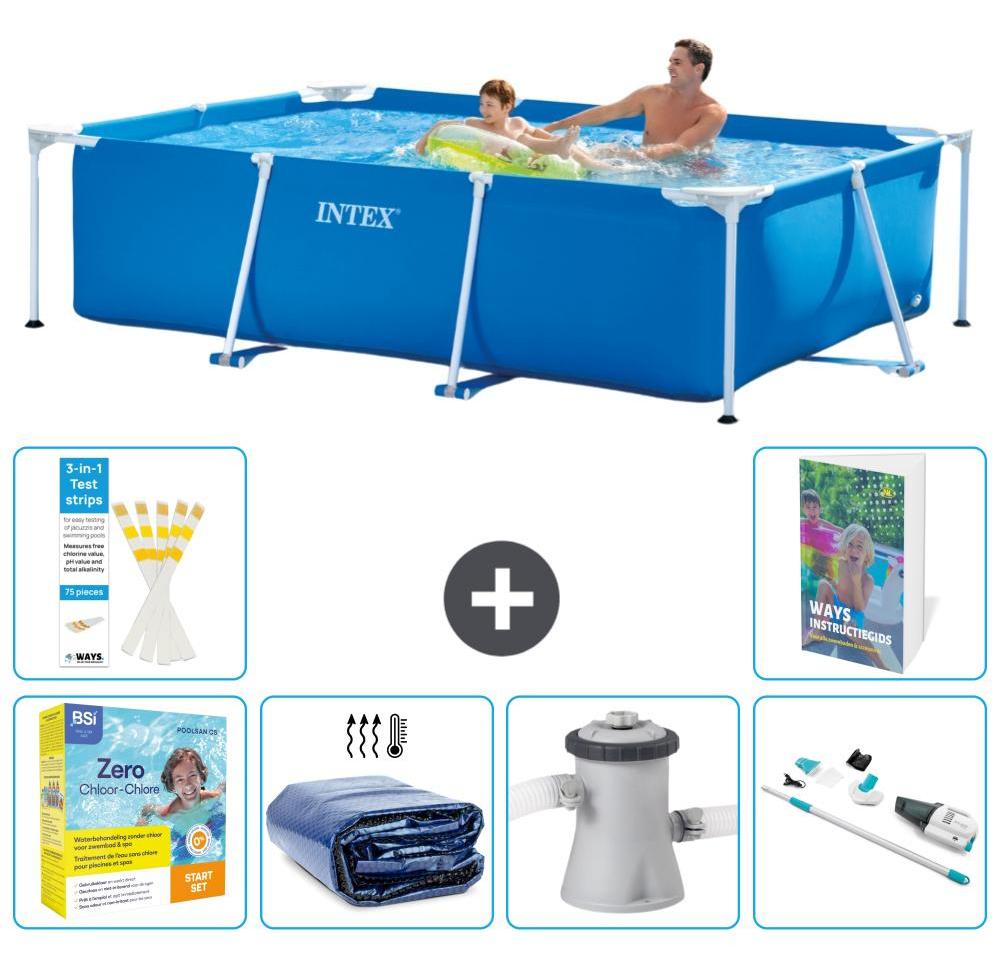 Rechteckiger Frame Pool - 260x160x65 cm - 5-teilig S39