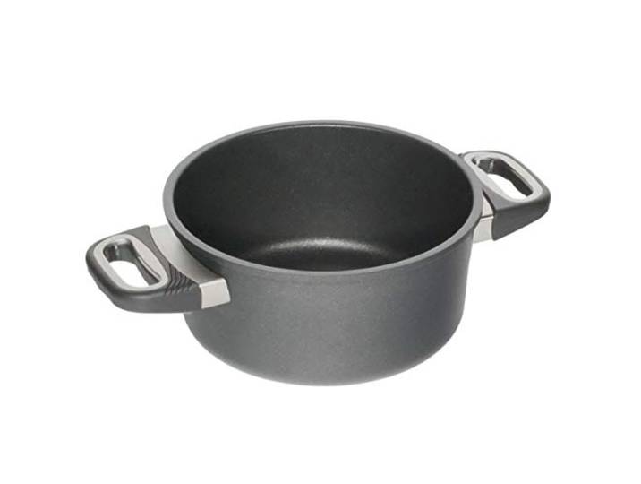 AMT Gastroguss Bratentopf 20 cm Ø, 10 cm hoch, nicht induktionsgeeignet, Lotan® Antihaft-Veredelung, Gusspfanne (Aluguss), AMZN-1020