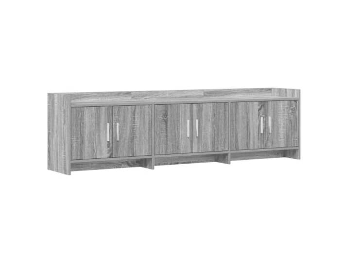 Makastle TV-Schrank 168x33x47 cm Grau Sonoma Holzwerkstoff