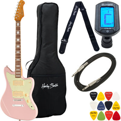 Harley Benton JA-60CC Shell Pink Bundle Shell Pink