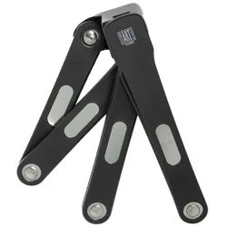 BENSON TOOLS Stahlex Fahrrad Faltschloss 85 cm mit Halterung 15089