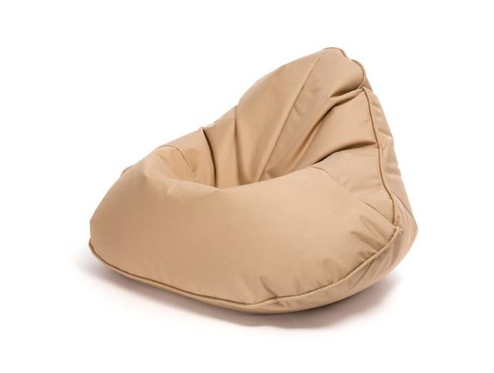 Pouf Frog fauteuil poire coussin moelleux rembourrage ergonomique maison et extérieur enfants et adultes Beige Nc17 XL