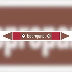 Rohrleitungskennzeichen Isopropanol - 270x37 mm Folie selbstklebend