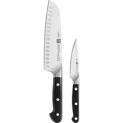 Zwilling Pro Santokumesser mit Kulle und Gemüsemesser 2 El.