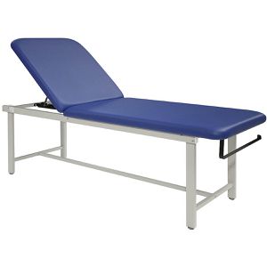 Teqler Behandlungsliege T146552, aus Metall, dunkelblau, 2 Zonen, Kopfteil verstellbar, bis 227 kg