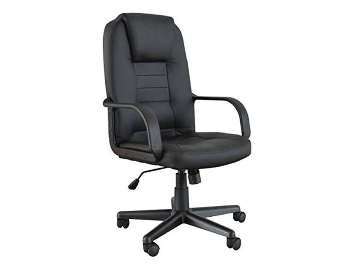 Demeyere Menelas Fauteuil de Bureau Noir Mat, Nylon, 60 cm x P 58 cm x H 100,5 cm