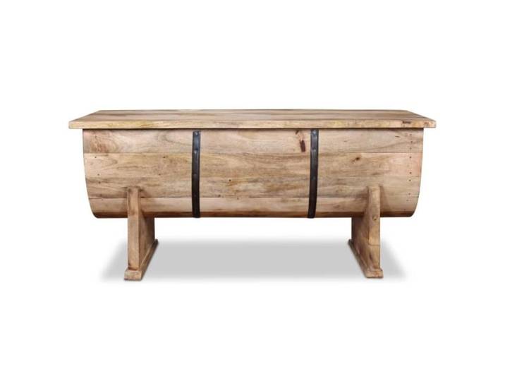 Table basse - ARAMOX - Bois massif - Vintage - Finition mate - 88 x 50 x 40 cm