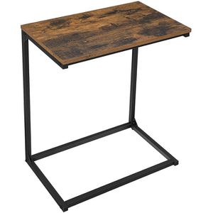Vasagle Beistelltisch LNT52BX, vintage braun, Holz / Metall, rechteckig, (B/H) 55 x 66 cm