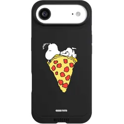 Nivocase Handyhülle für Apple iPhone Air Hülle NIVOpure Case Schwarz Pizza Peanuts Snoopy (Apple iPhone Air), Smartphone Hülle, Schwarz