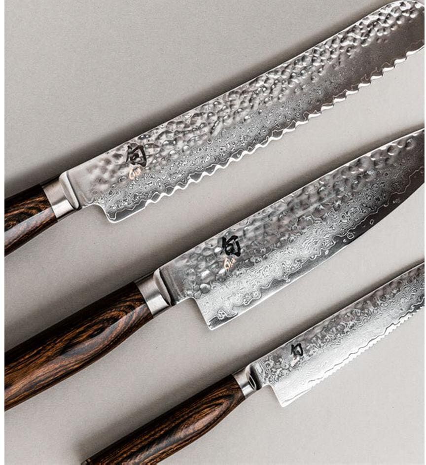 Fleischmesser KAI "Shun Premier 24 cm", braun, Damaststahl, Kochmesser, Fleischmesser braun Einheitsgröße