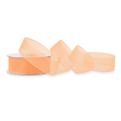 Creativery 25mm Organzaband 25m Chiffonband Schleifenband Geschenkband Deko Stoffband Apricot