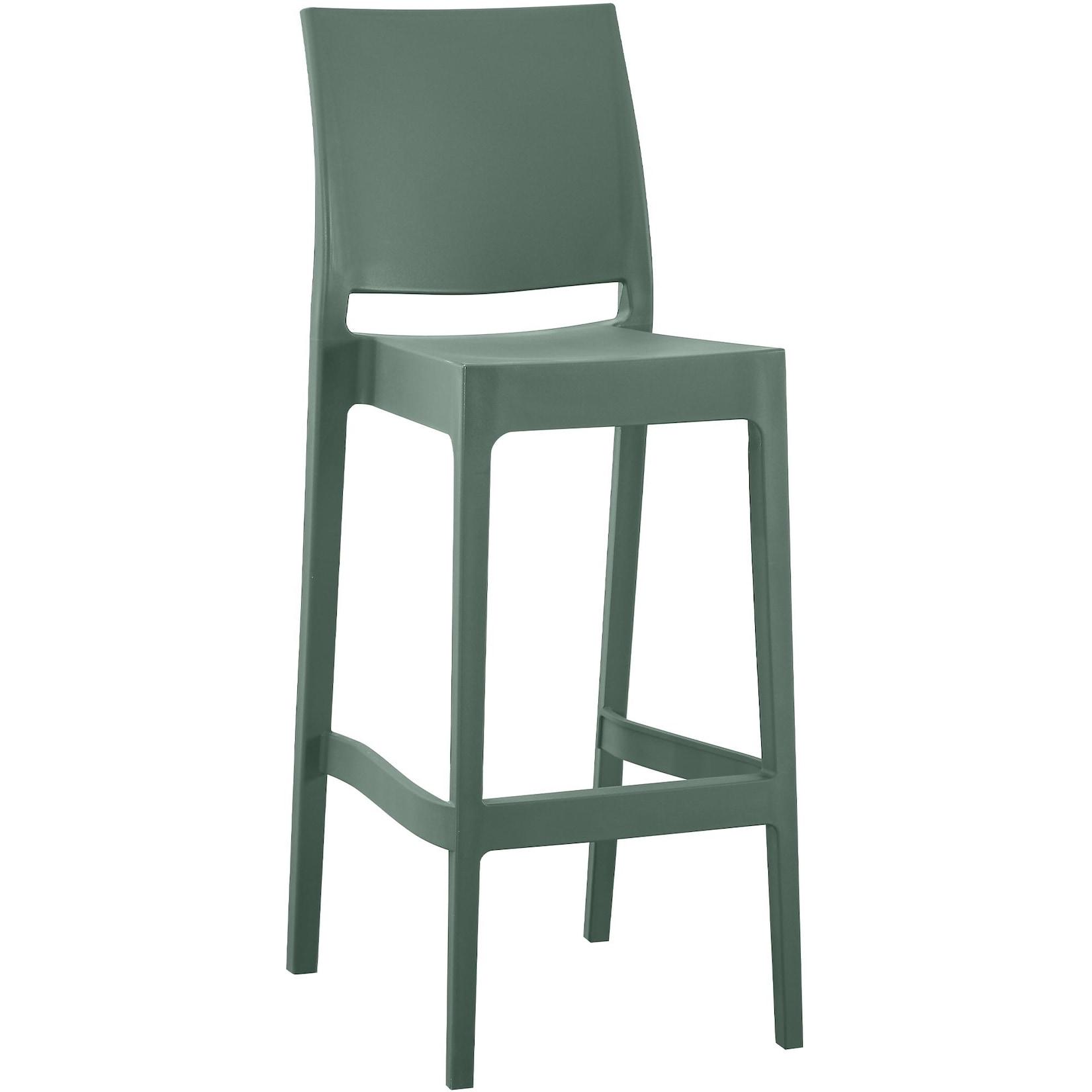 CLP Barhocker outdoor stapelbar Flamur, Gartenhocker für draußen aus Kunststoff wetterfest UV-beständig, Stapelhocker bis 150 kg belastbar