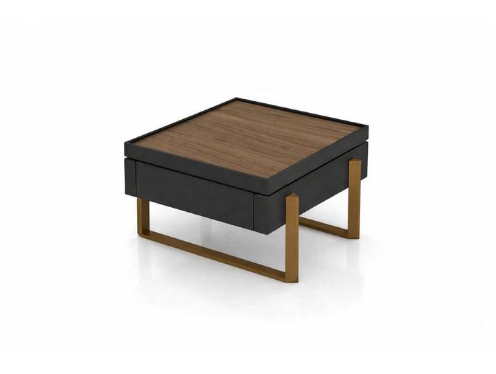 Xlmoebel Couchtisch Moderner Couchtisch aus Holz in Braun für stilvolles Wohnen, Made in Europa