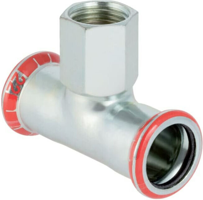 Geberit T- pièce Mapress acier C d= 42mmxRp 1x42mm, avec filetage intérieur (21318)
