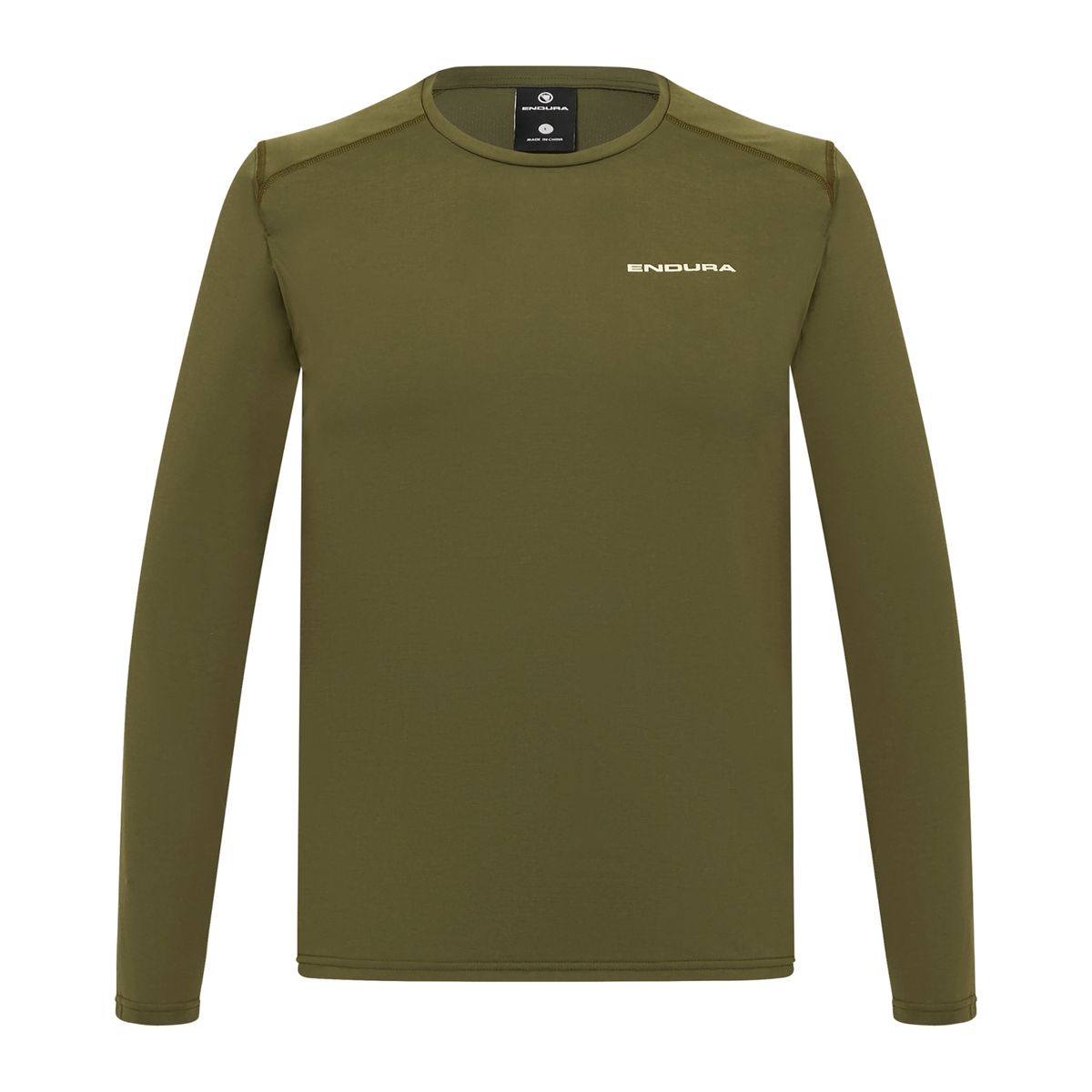 Endura Loop Long Sleeve Tech Tee olive-green S R-E5200-S-olive-green