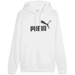PUMA Herren Hoodie - ESS No. 1 Logo Hoodie, Logo, einfarbig Weiß / L