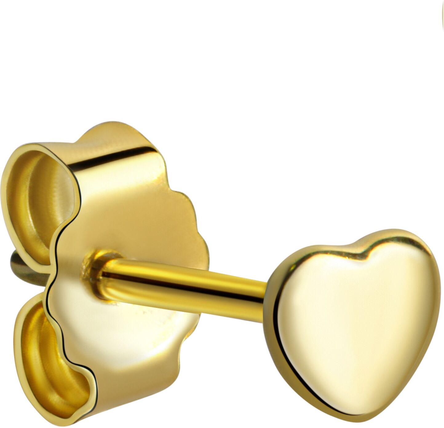 Single-Ohrstecker FIRETTI "Schmuck Geschenk Gold 333 Ohrschmuck einzeln Herz", gold (gelbgoldfarben), Ohrringe, Damen, Gelbgold 333, Single-Ohrstecker
