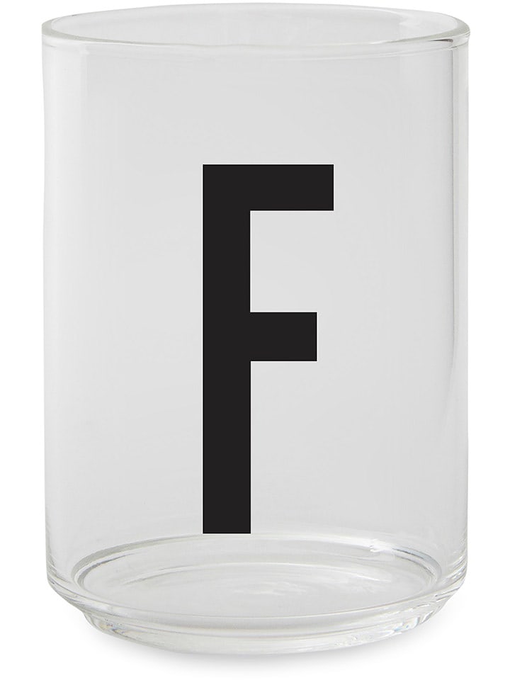 Design Letters Glas in Transparent/ Schwarz - 350 ml - onesize