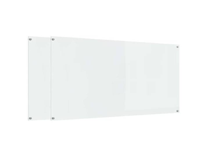 vidaXL Küchenrückwand 2 stk. Transparent 120 x 60 cm Gehärtetes Glas