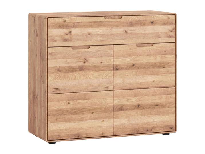 Linea Natura Kommode, Wildeiche, Holz, Wildeiche, massiv, 1 Fächer, 1 Schublade(n) Schubladen, 100x91x40 cm, Holzmöbel, Kleinmöbel Holz, Holzkommoden