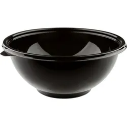 MONOUSO - Plastikschale Schwarz PET 2250ml Ø260mm (25 Stück)