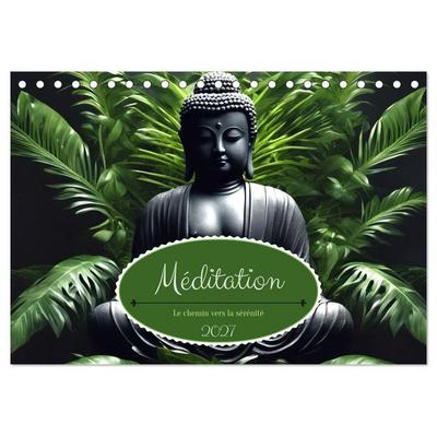 Méditation Le chemin vers la sérénité (Calendrier de bureau 2027 DIN A5 vertical), CALVENDO calendrier mensuel