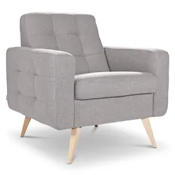 Exxpo by Gala Sessel Nappa Stoff Grau, Beige Grau /