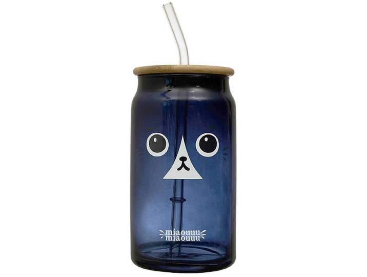 THE CONCEPT FACTORY Kaffeebecher MIAO 45cl glas schwarz 1 Stück