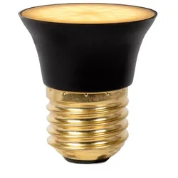 Lucide G45 LED Lampe E27 5W 2700K 3-StepDim Schwarz modern Ø4,3cm