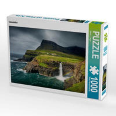 CALVENDO Puzzle Gásadalur 1000 Teile Lege-Größe 64 x 48 cm Foto-Puzzle Bild von Stefan L. Beyer