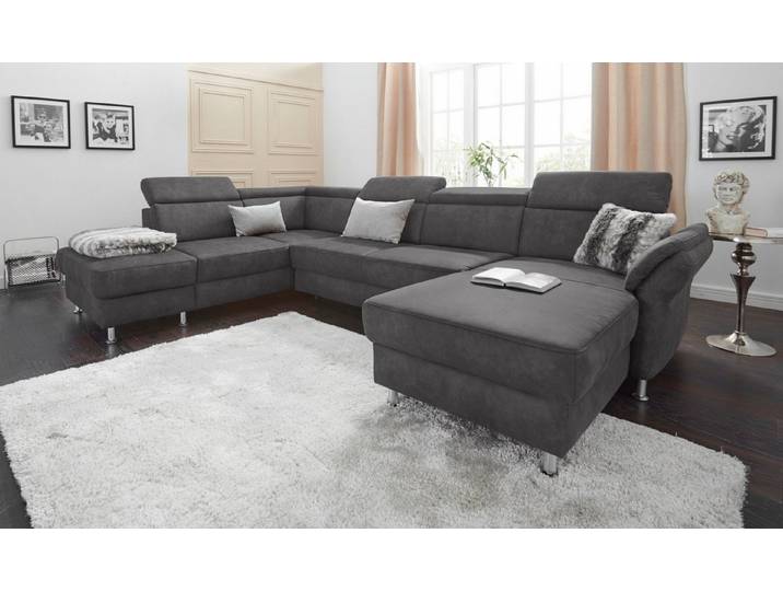 sit&more Wohnlandschaft Avignon U-Form, optional Schlaffunktion & Stauraum, inklusive Kopfteilverstellung