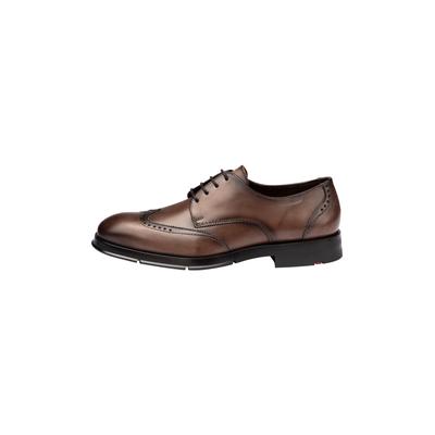 Schnürboots LLOYD "NAIROBI", Herren, Gr. 7, atmungsaktiv, braun (cognac), Leder, unifarben, Basic, Schuhe Schnürboots, mit klassischem Design