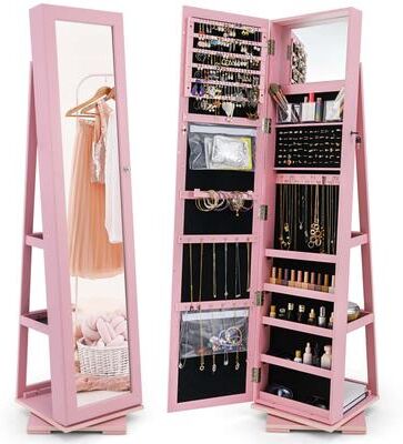 Armoire Jewelry Cabinet Standing Jewelry Organizer