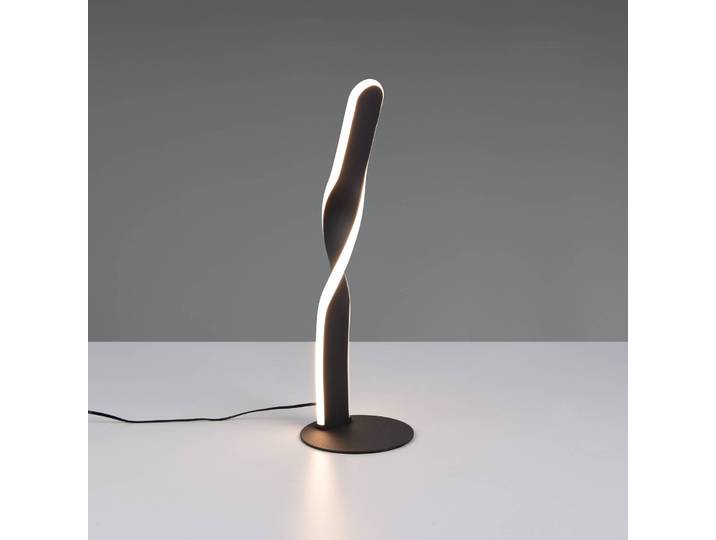 Reality Leuchten LED Tischlampe Ginko, schwarz, für Wohn- / Esszimmer, Metall, Modern, LED Tischlampe