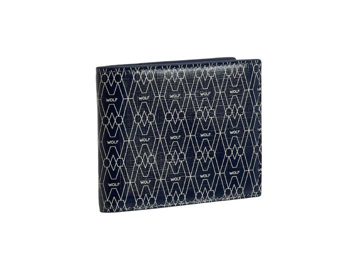 Brieftasche „Signature“ Leder Blau WOLF