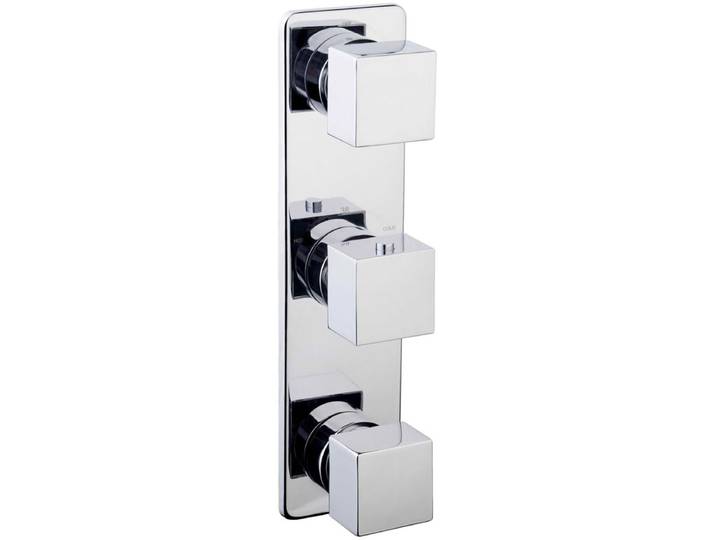 Xellanz Rombo Inbouwthermostaat - 3-weg - Chroom