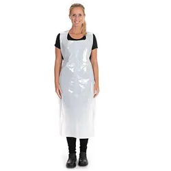 Hygostar 23170 Einwegschürzen auf Rolle ca. 35 my weiß 125 x 70 cm LDPE glatt 50 Stk./Rolle