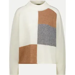 Pullover mit Colorblock-Muster Weiß 40