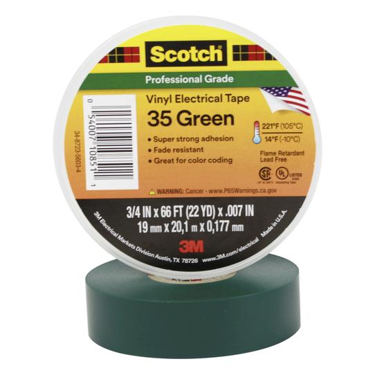 3M Isolierband Scotch 35 Grün (L (19 mm) (80-6112-1157-6)
