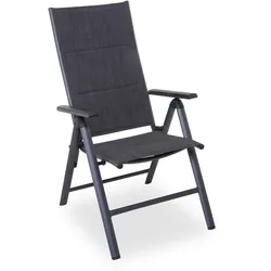 Gartenstuhl outdoor MESSINA (BHT 65x110x58 cm) - grau - BHT 65x110x58 cm