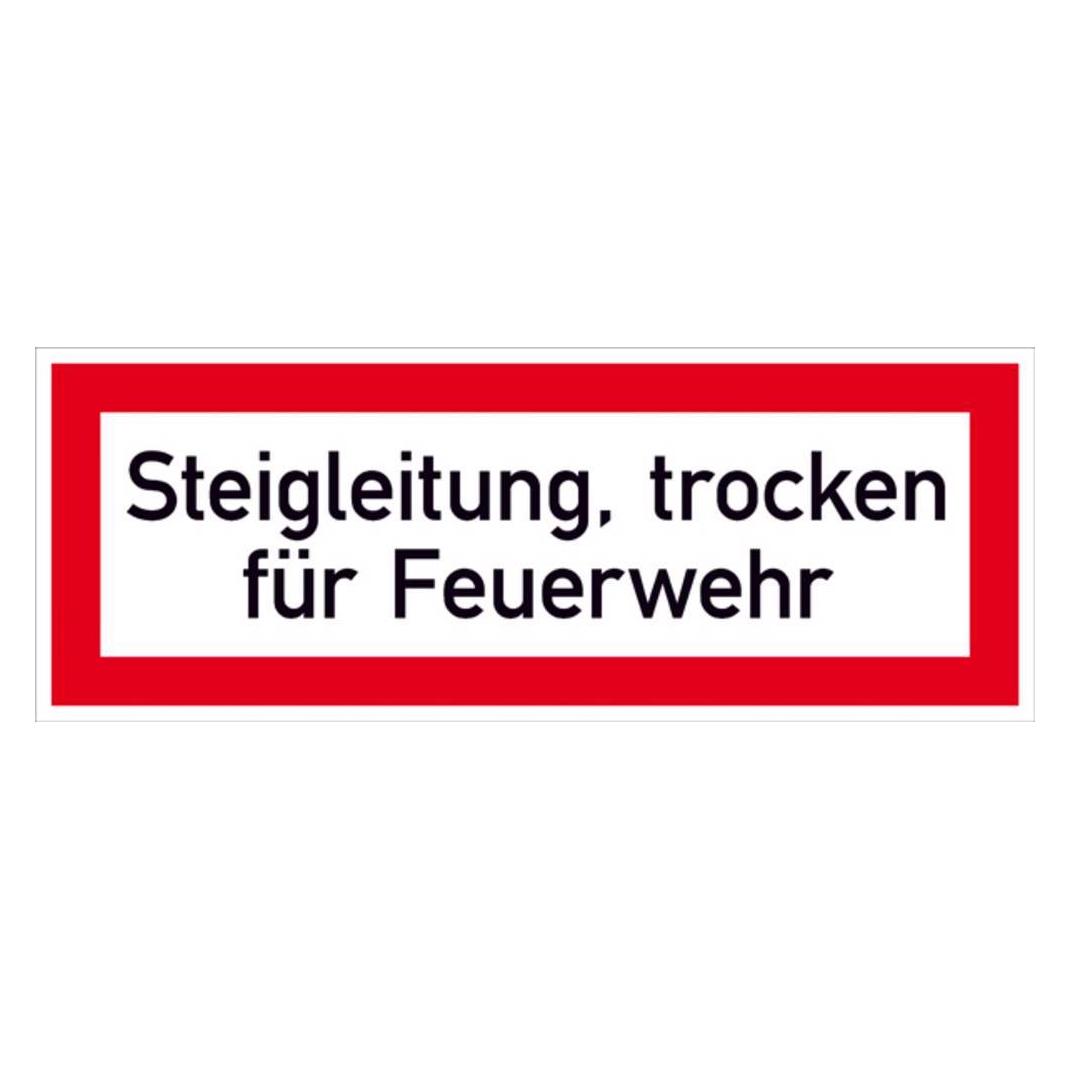 SafetyMarking Hinweisschild Steigleitung trocken für Feuerwehr 29. (21.2881)